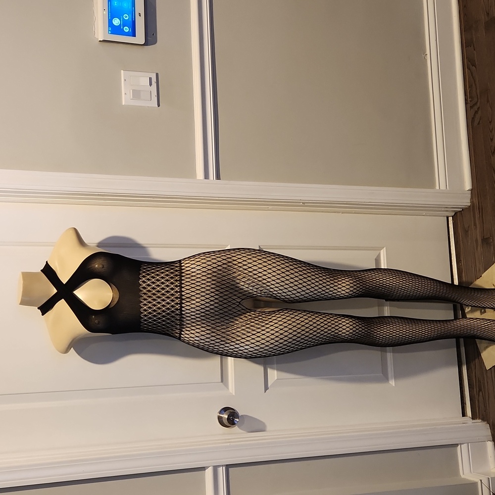 Women's Fishnet Bodysuit, Stocking, Sleepwear, and Lingerie Size: One Size